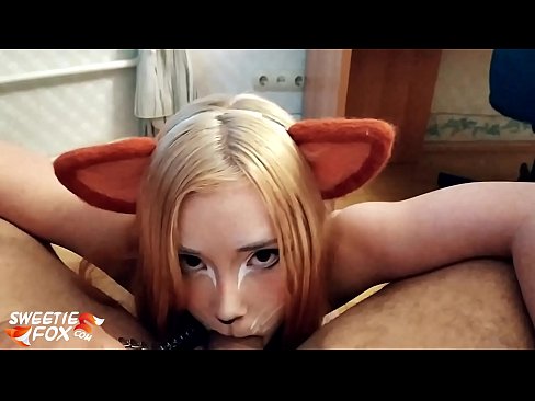 ❤️ Kitsune yutmak çük ve boşalmak içinde ona ağız ❤️❌ Sert porno bizde ﹏